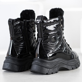 SHELOVET Divat steppelt csapdázók fekete 1