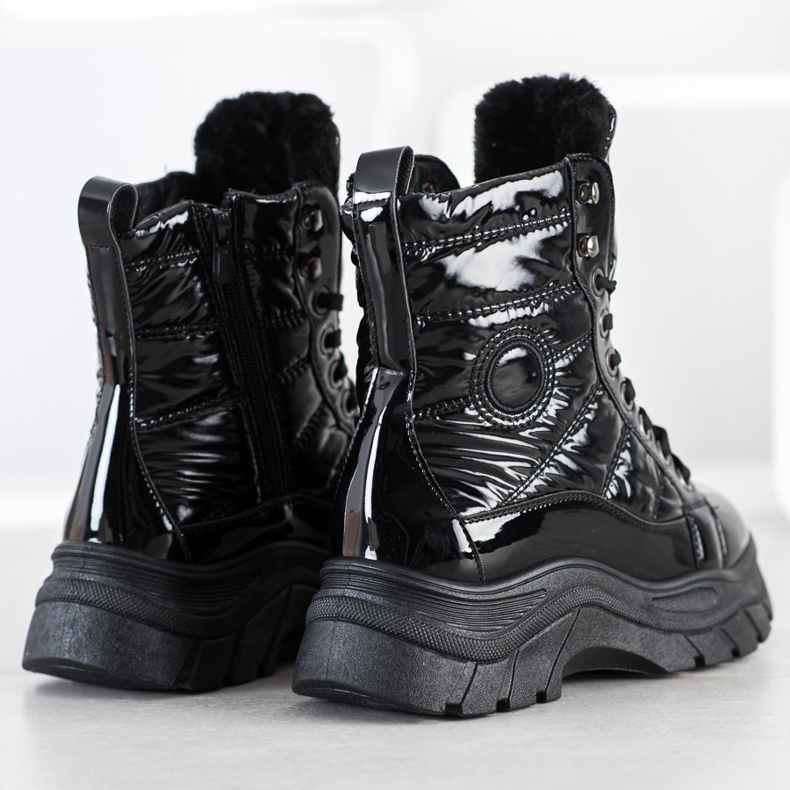 SHELOVET Divat steppelt csapdázók fekete 1