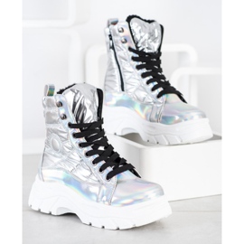 SHELOVET Divat steppelt csapdázók ezüst 1