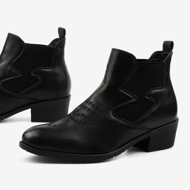 Fancy alacsony cowboy csizma a Fancyroot -tól fekete 1 Fancy alacsony cowboy csizma a Fancyroot -tól fekete 1