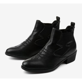 Fancy alacsony cowboy csizma a Fancyroot -tól fekete 2 Fancy alacsony cowboy csizma a Fancyroot -tól fekete 2