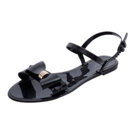 PT7-1 fekete gumiszandál 1