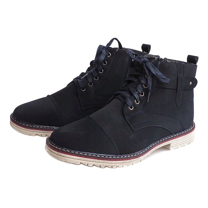 Magas melegítésű fűzős cipő M589 Granat sötétkék 1