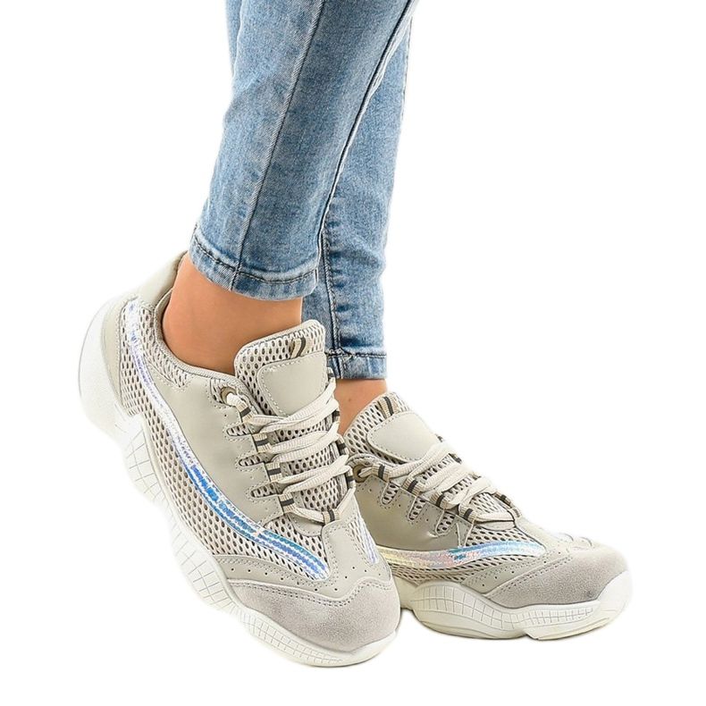 Bézs MS523-8 edzőcipők 1