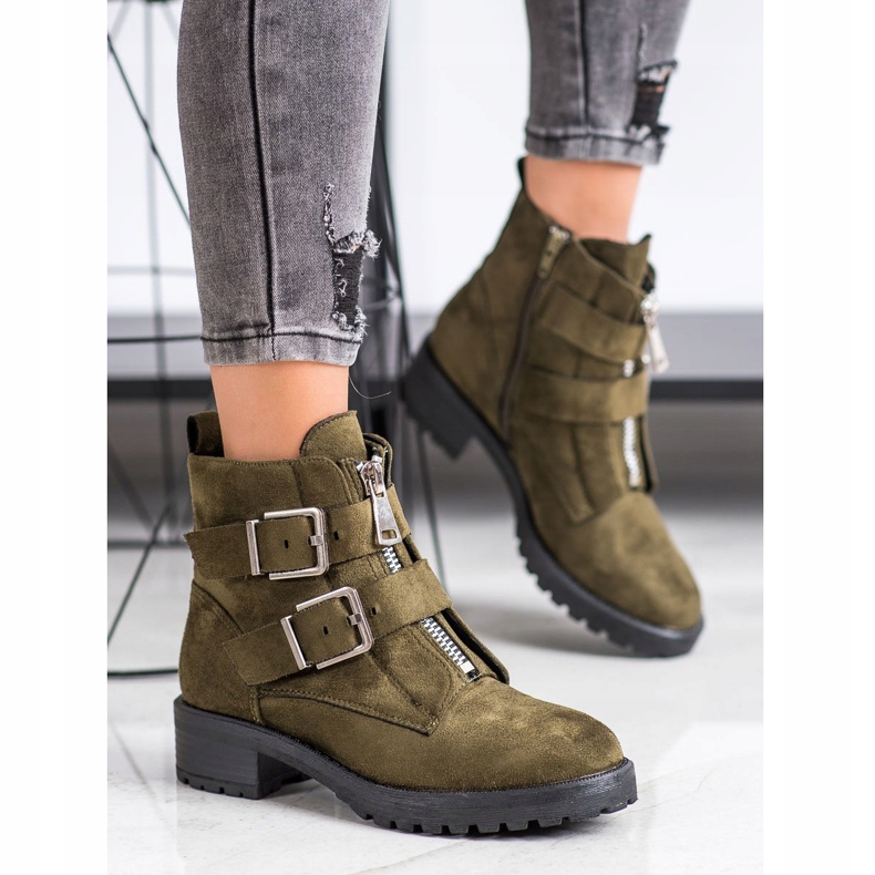 Corina Alkalmi munkások khaki zöld 1