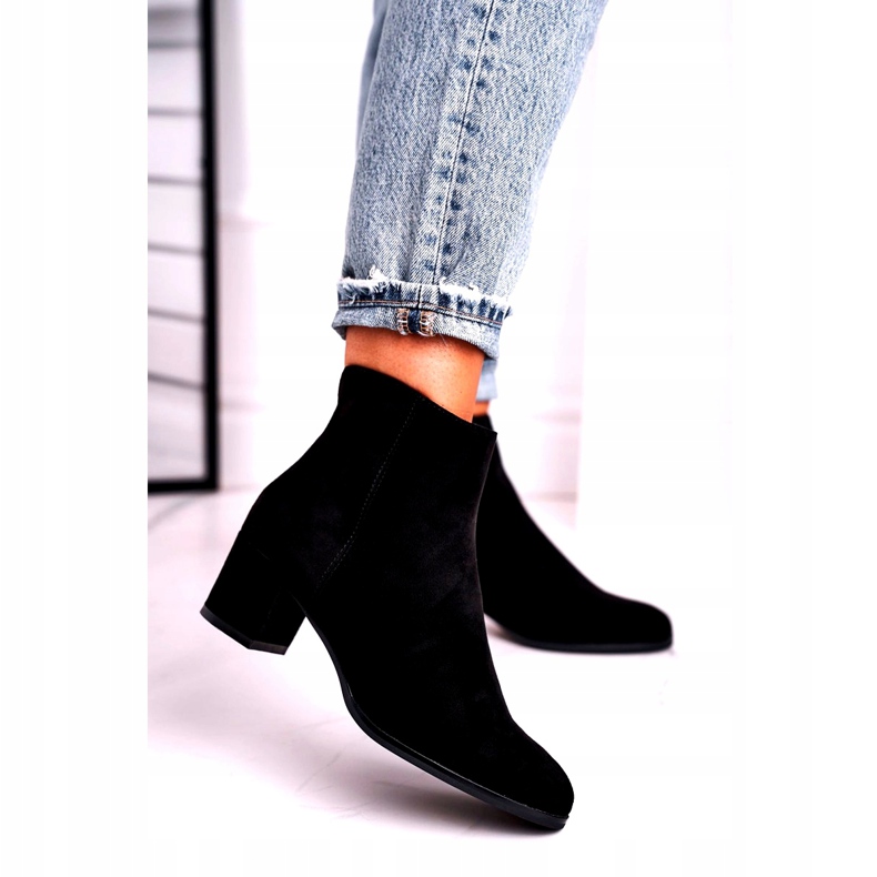 Velúr fekete csizma Sergio Leone BT528 2