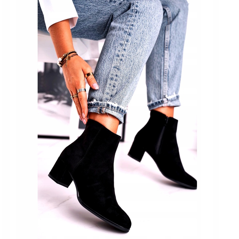 Velúr fekete csizma Sergio Leone BT528 1