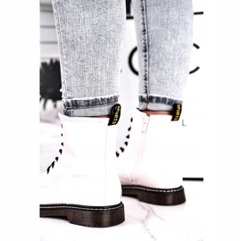 Evento Női csizma, lakkozott fehér csizma 20BT35-3001 3