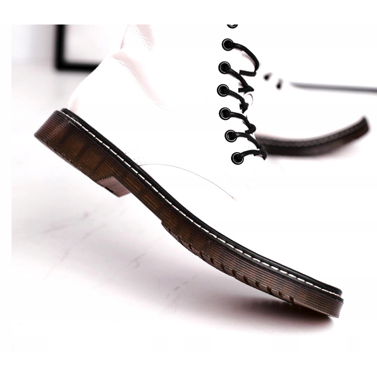 Evento Női csizma, lakkozott fehér csizma 20BT35-3001 1