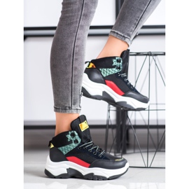 SHELOVET Színes cipők fekete sokszínű 2