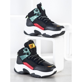 SHELOVET Színes cipők fekete sokszínű 1