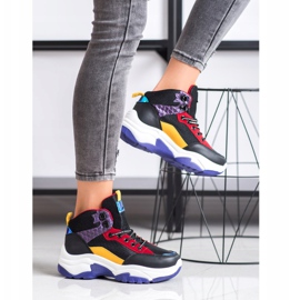 SHELOVET Színes cipők fekete sokszínű 1