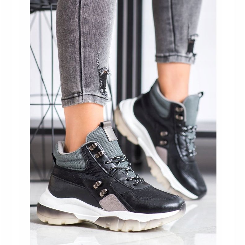 SHELOVET Fekete divat cipők sokszínű 1