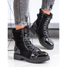 SHELOVET Stílusos csapdázók felmelegedéssel fekete 2