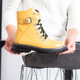 SDS Divatos lakkozott csapdázók sárga 2