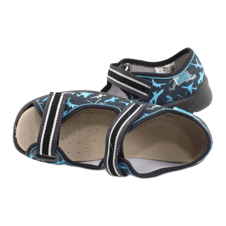 Befado gyermekcipő 869Y143 fekete kék szürke 5