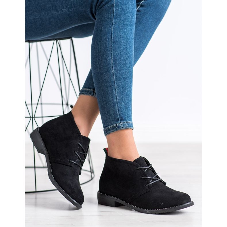 SHELOVET Black brogues fekete 1