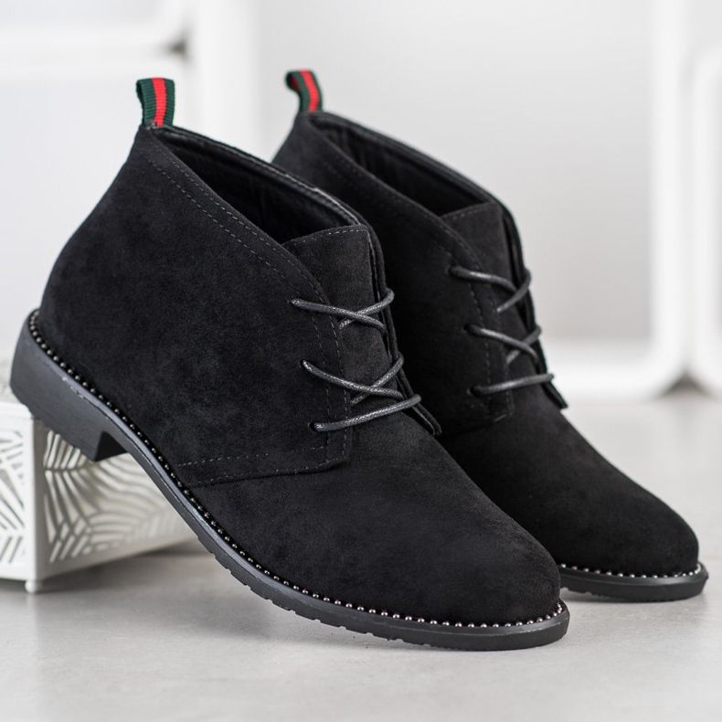 SHELOVET Black brogues fekete 2