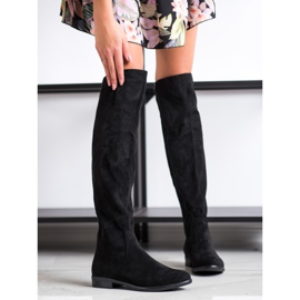 Sergio Leone Csizma aszimmetrikus felsőrésszel fekete 1