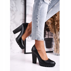 Maciejka női szivattyú sarkon és platformon fekete 02629-01 / 00-1 2