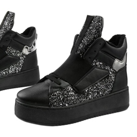 Fekete szigetelésű csizma a Hentevar -tól ezüst 1