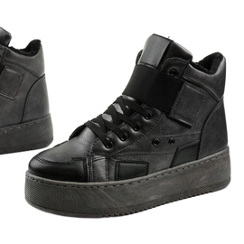 Szigetelt bokacsizma a Riverview -on fekete szürke 1