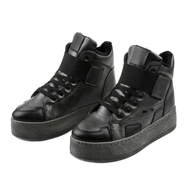 Szigetelt bokacsizma a Riverview -on fekete szürke 2