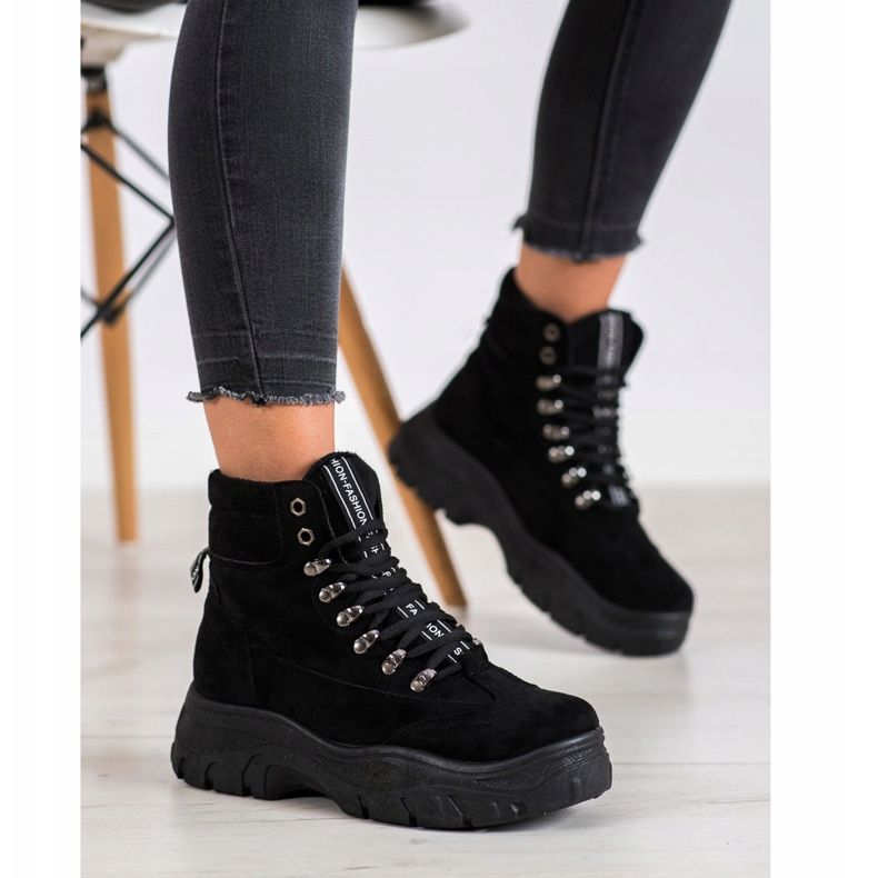 SHELOVET Fekete divatcsapdák 1