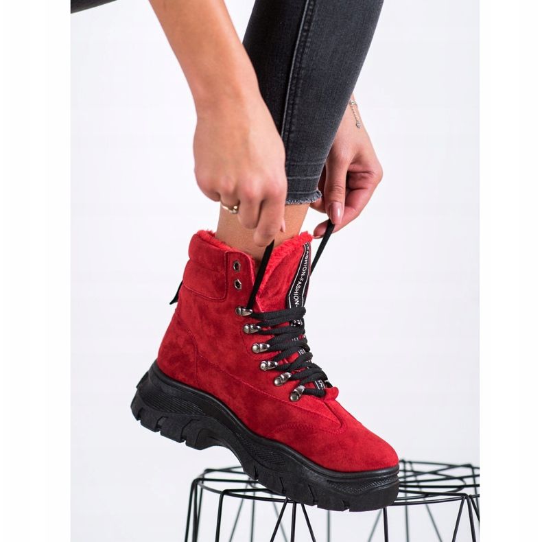 SHELOVET Red Fashion Trappers piros 2
