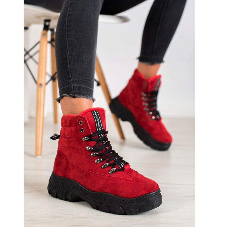 SHELOVET Red Fashion Trappers piros 1