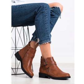 Top Shoes Klasszikus barna csizma 2