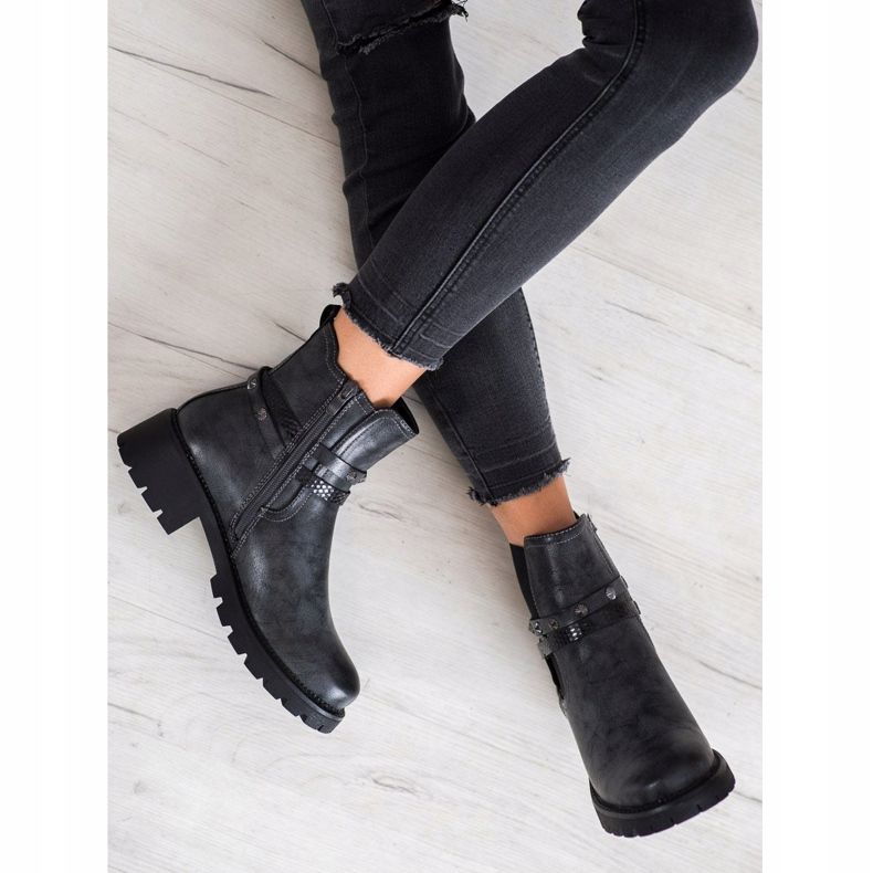 Super Me Öko bőr dolgozók fekete 2