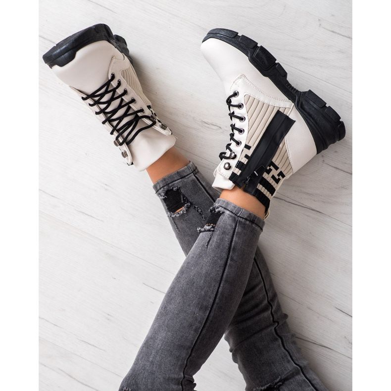 SHELOVET Csipkés divatmunkások fehér fekete 2