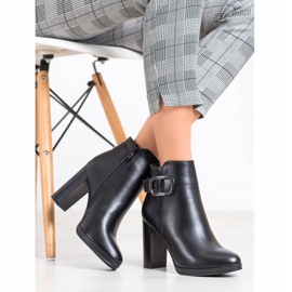 Super Me Elegáns csizma szigeteléssel fekete 2