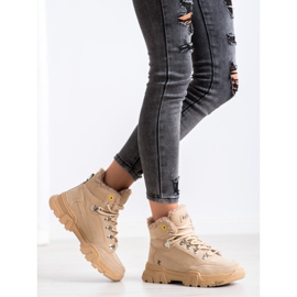 Kylie Trapperek Báránybőrrel bézs 2