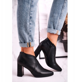 Női csizma a poszton Sergio Leone fekete BT497 2