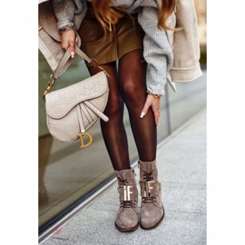 Női csizma Nicole Suede világosbarna 2591 2