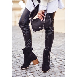 MSMG Női csizma sarkán Velúr Fekete Anabelle 2 MSMG Női csizma sarkán Velúr Fekete Anabelle 2