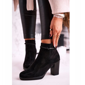 Csizma Sergio Leone Suede Black BT306 fekete 2