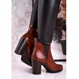 Meleg csizma sarkon Sergio Leone Brown BT311 barna 1