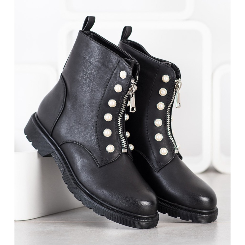 Super Mode Munkavállalók cipzárral fekete 1