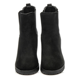 Queentina Chelsea Boots On A Bar fekete 2