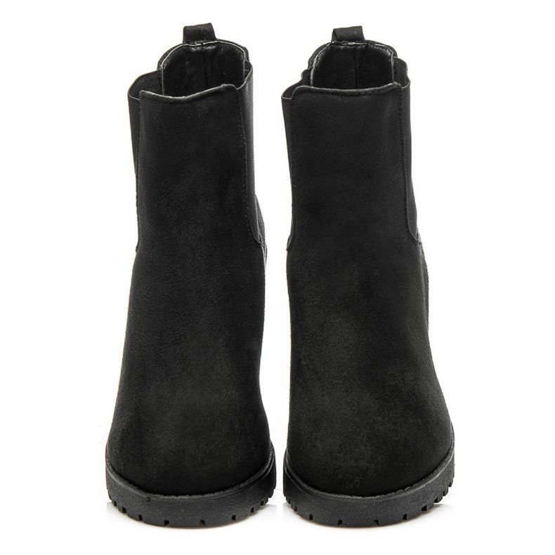 Queentina Chelsea Boots On A Bar fekete 2