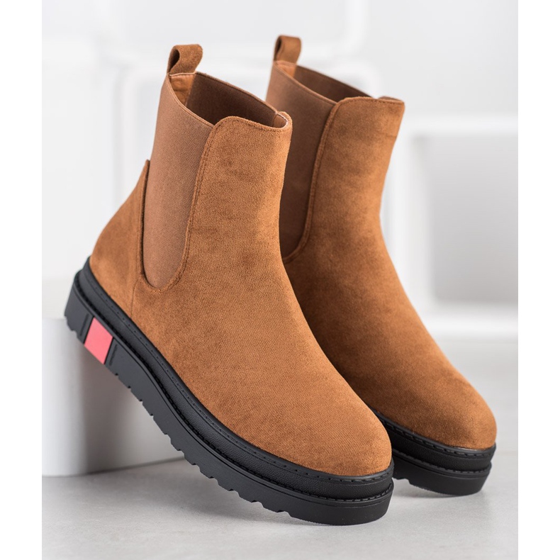 Seastar Csizma a platformon barna 1