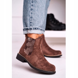 Női csizma Jodhpur csizma Suede Brown Meagan barna 1