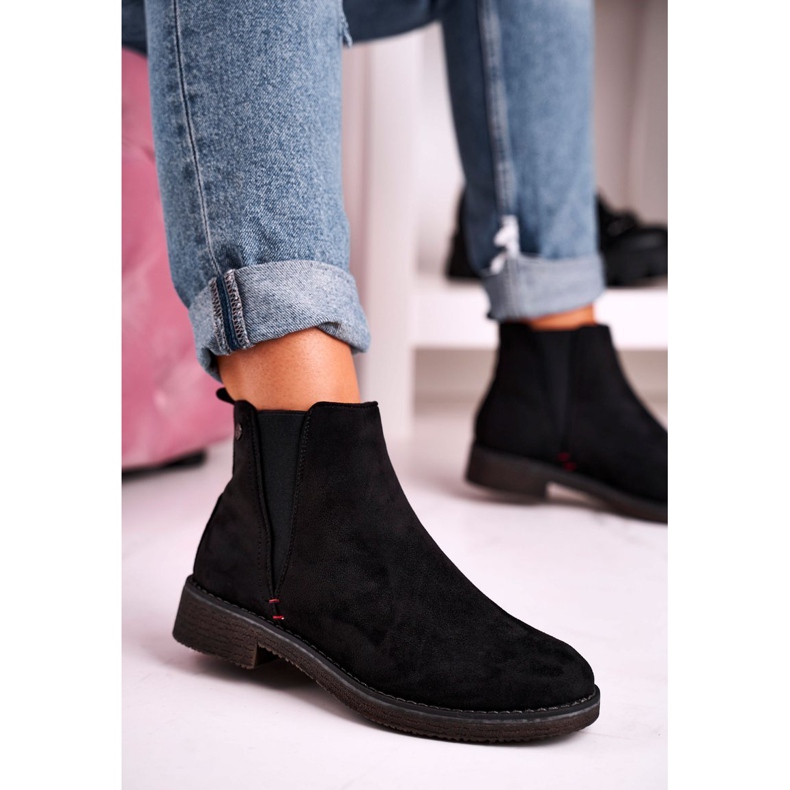 Klasszikus női Jodhpur csizma Suede Black Heather fekete 2