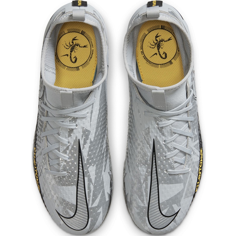 Nike Phantom Gt Scorpion Academy Dynamic Fit FG / MG Junior DA2287 001 futballcipő ezüstszürke szürke 1