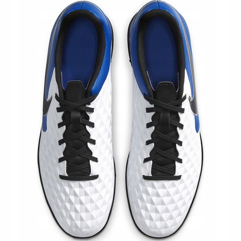 Nike Tiempo Legend 8 Club Tf AT6109 104 futballcipő fehér, kék, fekete fehér 1