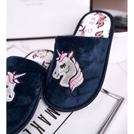Gyermek papucs Unicorn Navy Blue Unicorn sötétkék 1