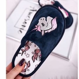 Gyermek papucs Unicorn Navy Blue Unicorn sötétkék 2